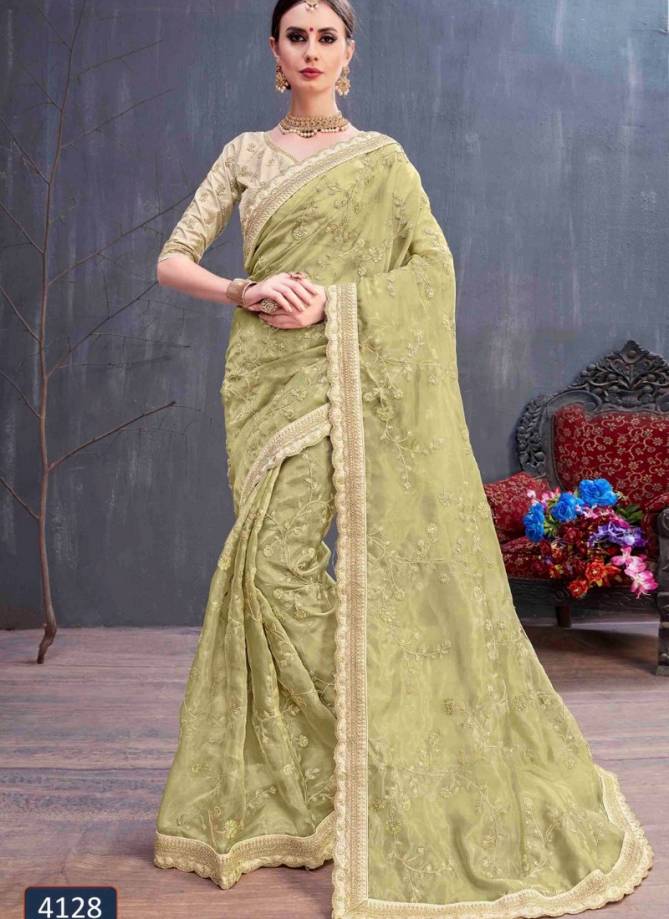 KHUSHBOO HIT Latest Collection Fancy Designer Festive And Party wear Heavy Sequence Embroidery work Silk Saree collection